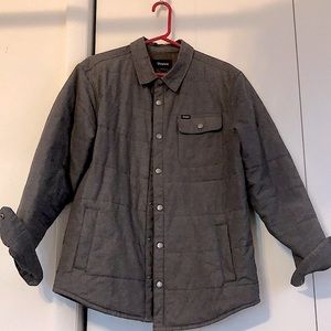 Brixton quilted button up shirt jacket sz L